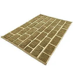 Shaggy koberce - Leknes Hand Woven Wool Shaggy (zelený)