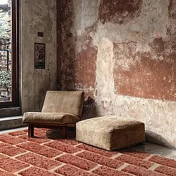 Shaggy koberce - Leknes Hand Woven Wool Shaggy (terakota)