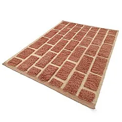 Shaggy koberce - Leknes Hand Woven Wool Shaggy (terakota)