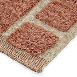 Shaggy koberce - Leknes Hand Woven Wool Shaggy (terakota)