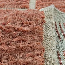 Shaggy koberce - Leknes Hand Woven Wool Shaggy (terakota)