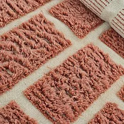 Shaggy koberce - Leknes Hand Woven Wool Shaggy (terakota)