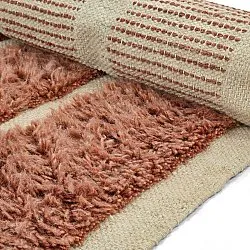 Shaggy koberce - Leknes Hand Woven Wool Shaggy (terakota)