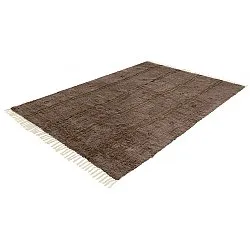 Shaggy koberce - Leora Natural Cotton Shaggy (hnědá/olivová)