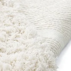 Shaggy koberce - Lindos Natural Cotton Shaggy (bílý)