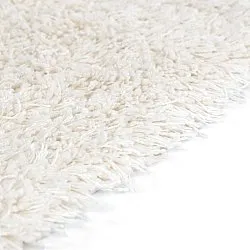 Shaggy koberce - Lindos Natural Cotton Shaggy (bílý)