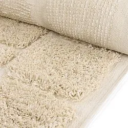 Shaggy koberce - Otranto Natural Cotton Shaggy (špinavě bílá)