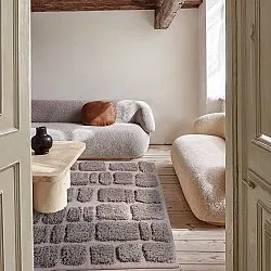 Shaggy koberce - Otranto Natural Cotton Shaggy (taupe)
