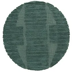 Kulatý koberec - Rani Natural Cotton Shaggy (zelená)
