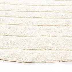 Kulatý koberec - Rani Natural Cotton Shaggy (špinavě bílá)
