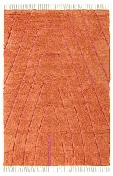 Shaggy koberce - Sivia Natural Cotton Shaggy (červený/oranžový)