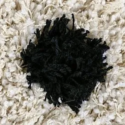 Shaggy koberce - Soria Natural Cotton Shaggy (lomená bílá/černá)