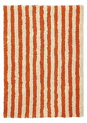 Shaggy koberce - Thira Stripe Cotton Shaggy (světle žlutá/světle oranžová)