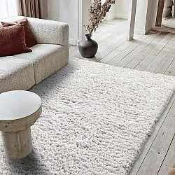 Shaggy koberce - Combarro Solid Cotton Shaggy (krém)