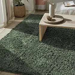 Shaggy koberce - Combarro Solid Cotton Shaggy (zelený)