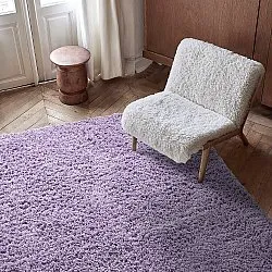 Shaggy koberce - Combarro Solid Cotton Shaggy (světle fialová)