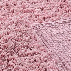 Shaggy koberce - Combarro Solid Cotton Shaggy (světle růžová)