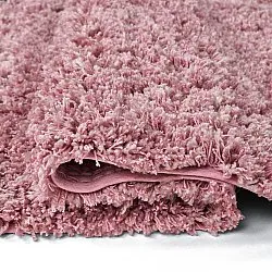 Shaggy koberce - Combarro Solid Cotton Shaggy (světle růžová)