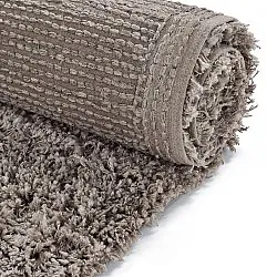 Shaggy koberce - Combarro Solid Cotton Shaggy (taupe)