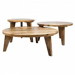 Konferenční stolek - Vintage - 65 cm round (příroda)