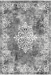 Wiltonský koberec - Santi (tmavě šedá/bílá)