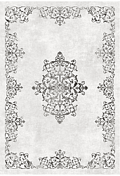 Wiltonský koberec - Santi (bílá/černá)