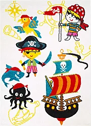 Dětský koberec - Moda Pirate (bílá)