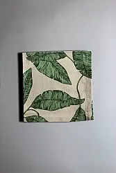 Látkové ubrousky, 4 ks Leaves (zelená)
