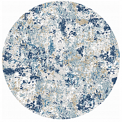 Kulatý koberec - Hiboun (modrá)