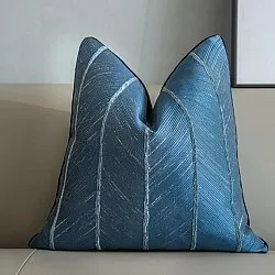 Povlak na polštář - Striped Design 45 x 45 cm (Modrá)