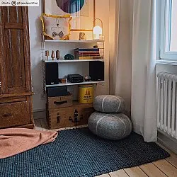 Vlněný koberec - Avafors (tmavě šedá)
