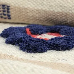 Vlněný koberec - Lausanne Flatweave Tufted Premium (bílá/béžová)