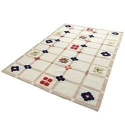 Vlněný koberec - Lausanne Flatweave Tufted Premium (bílá/béžová)