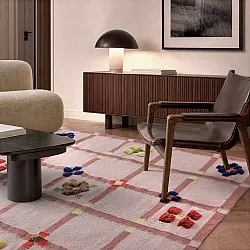 Vlněný koberec - Lausanne Flatweave Tufted Premium (růžový)