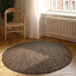 Kulatý koberec - Avafors Wool Bubble (hnědá/béžová)