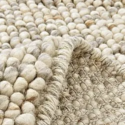 Kulatý koberec - Avafors Wool Bubble (šedá/béžová)