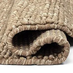 Kulatý koberec - Avafors Wool Bubble (světle hnědá/bílá)