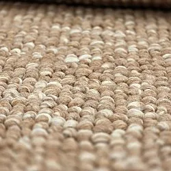 Kulatý koberec - Avafors Wool Bubble (světle hnědá/bílá)