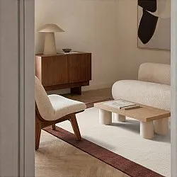 Vlněný koberec - Gaya Hand Tufted Wool Premium (krémová/hnědá)