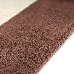 Vlněný koberec - Gaya Hand Tufted Wool Premium (krémová/hnědá)