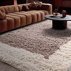 Vlněný koberec - Khenifra Handknot Wool Premium (taupe/krémová)