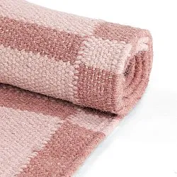 Vlněný koberec - Lausanne Flatweave Tufted Premium (růžový)