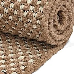 Vlněný koberec - Ovelia (hnědá/bílá)