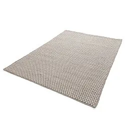 Vlněný koberec - Ovelia (taupe/bílá)