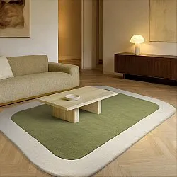 Vlněný koberec - Puri Hand Tufted Wool Premium (zelená/krémová)