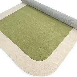 Vlněný koberec - Puri Hand Tufted Wool Premium (zelená/krémová)