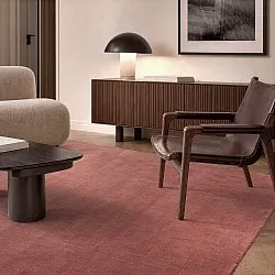 Vlněný koberec - Rozel Handloom Wool Premium (tlumená červená)