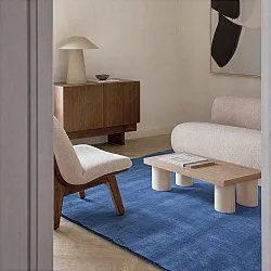 Vlněný koberec - Rozel Handloom Wool Premium (námořnická modř)