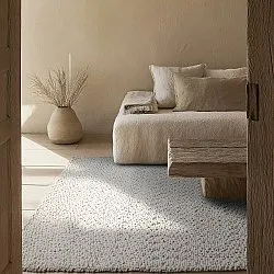 Vlněný koberec - Sala Irregular Wool Bubble (krém)