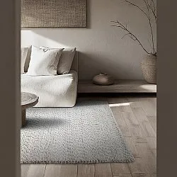 Vlněný koberec - Sala Irregular Wool Bubble (světle šedá melanž)